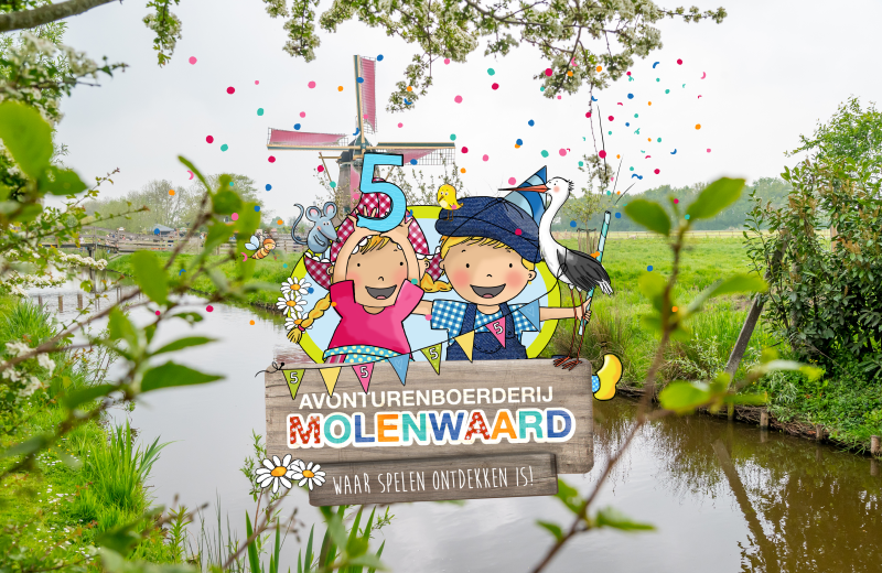 Avonturenboerderij Molenwaard bestaat 5 jaar en viert feest!