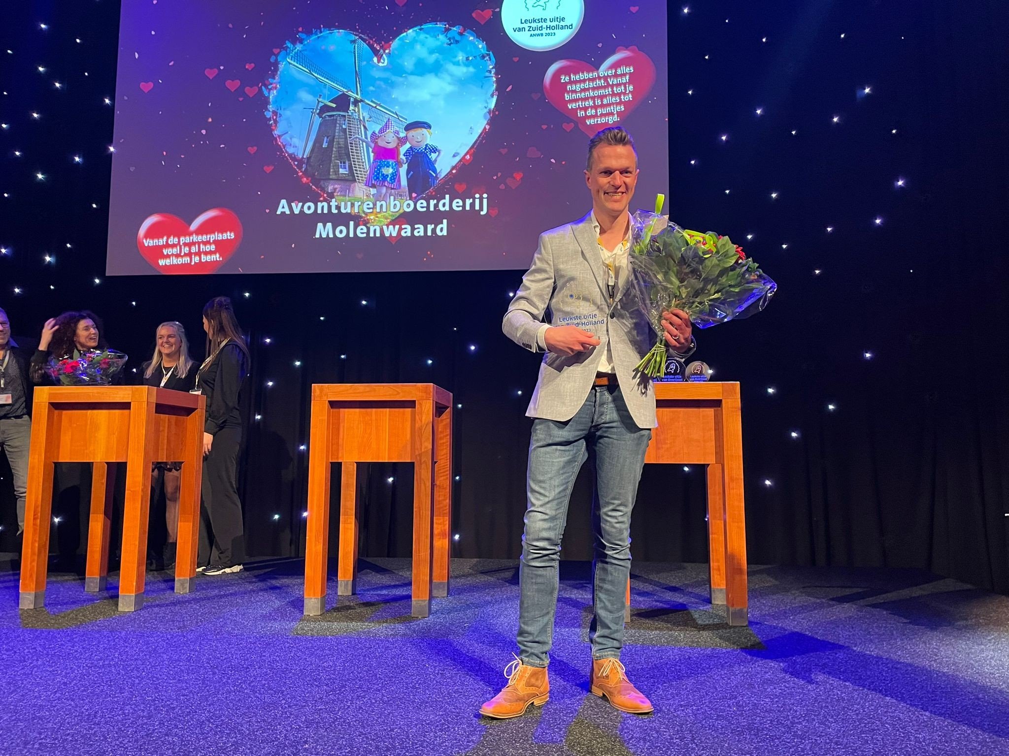 Opnieuw feest bij Avonturenboerderij Molenwaard; de boerderij is voor de vijfde keer op rij het Leukste Uitje van Zuid-Holland!