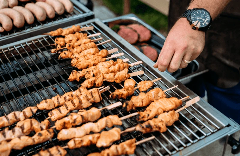 Boerenbarbecue-arrangement