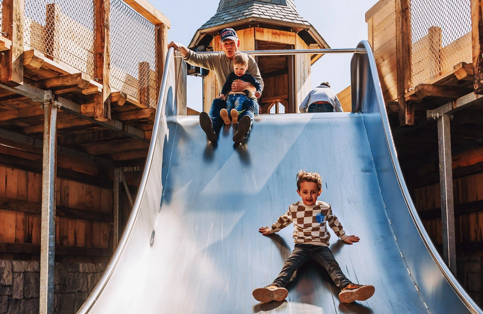 Speelkasteel glijbaan